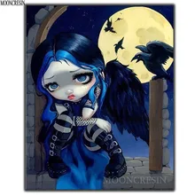 5D Diy Diamond Painting Cross Stitch Girl On The Windowsill Needlework 3D Diamond Embroidery Full Round Mosaic Decoration Resin 