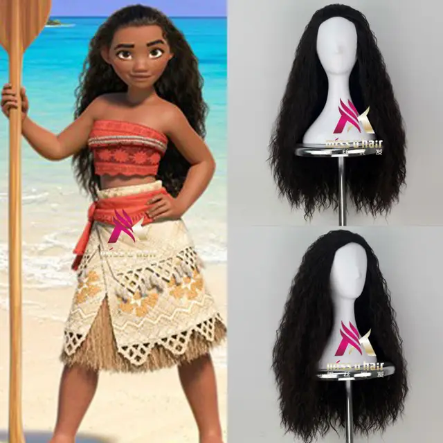 Aliexpress com Buy New Movie Moana Girl s Long Curly Aliexpress com Buy New Movie Moana Girl s Long Curly