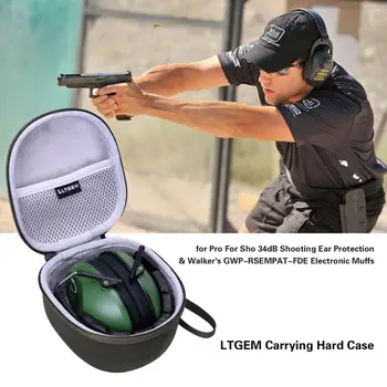 

LTGEM EVA Carrying Case for Pro For Sho 34dB Shooting Ear Protection & Walker's Gwp-RSEMPAT-FDE Electronic Muffs