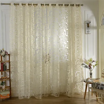 

100% Polyester Flower Print Door Window Curtain