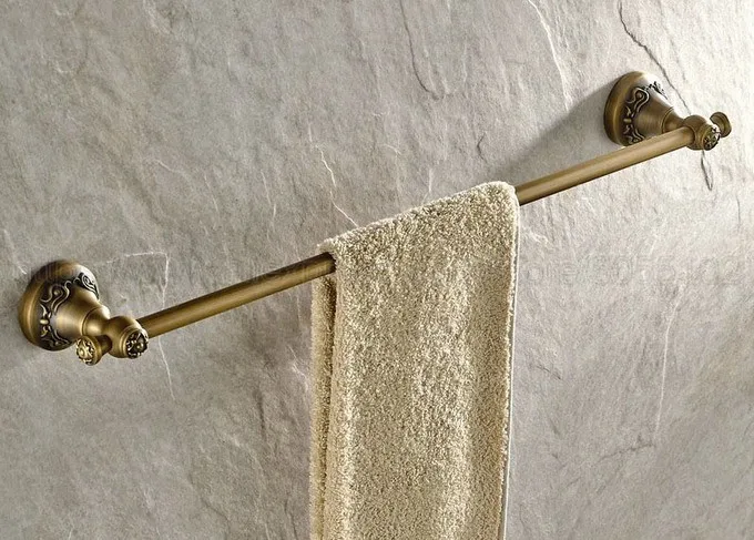 Vintage Towel Rack Copper Single Bar Wall Mounted Antique Towel Rack Copper Single Bar