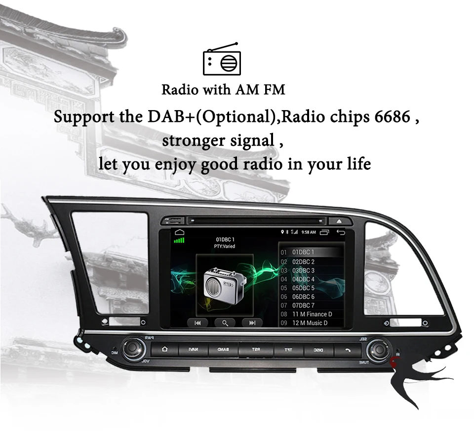 Best Autoradio 4GB ram+64GB rom Android 9.0 car dvd player for Hyundai Elantra 2016 2017 2018 multimedia radio gps Car PC CD SD DVD 5