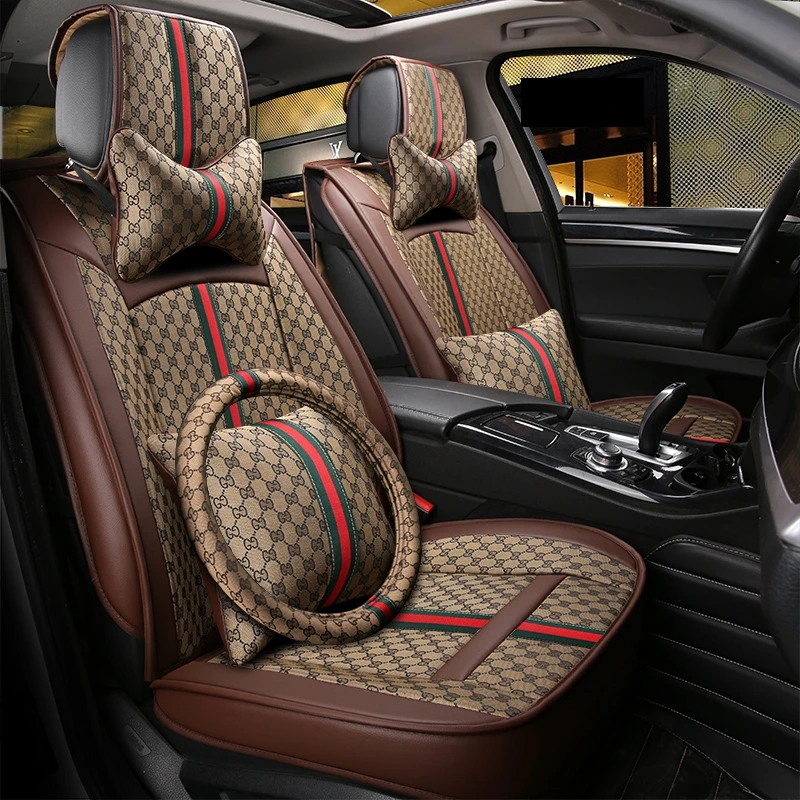 

Flax car seat cover automobiles accessories For Kia k7 kx5 mohave niro optima k5 picanto rio 3 k2 k3 ceed cerato sorento