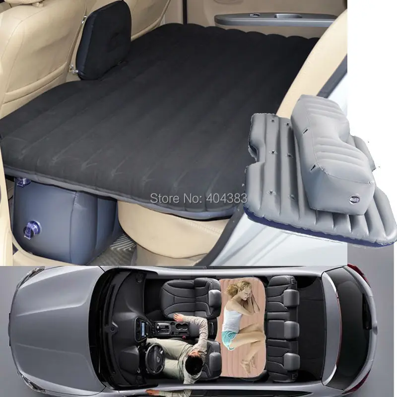 

ar Travel Inflatable Mattress Inflatable Bed Camping Back Seat Extended Mattress for Parent-child or Lover (black Flocking)