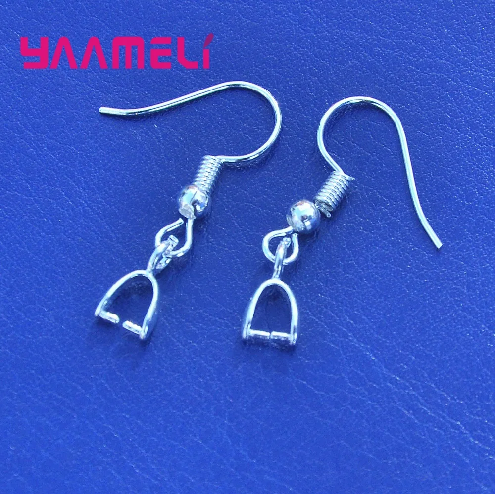 

Top Selling Genuine 925 Sterling Silver Earring Component DIY French Hook Jewelry For Women Female Findings Bijoux