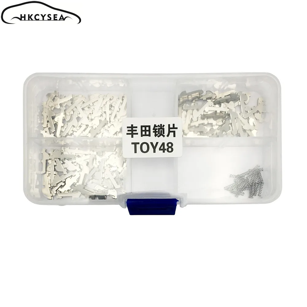 Hkcysea ريد قفل شظية سيارة toy48 مفتاح السيارة رقاقة لوحة القفل لتويوتا كامري الاكسسوارات إصلاح أطقم N01 NO2 NO3 كل 50 قطع
