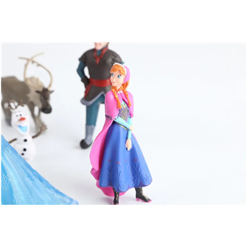 Disney Frozen 5 шт. Анна Эльза Кристофф Свен Олаф ПВХ Фигурки Модели кукол коллекция подарок на день рождения Детские игрушки