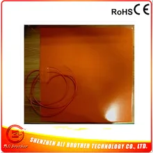 Силиконовые 3D-принтеры нагреватель 600*600*1.5 мм 110/220 В двойной Напряжение 800 Вт 1000 мм привести провод, клей 1 лицо