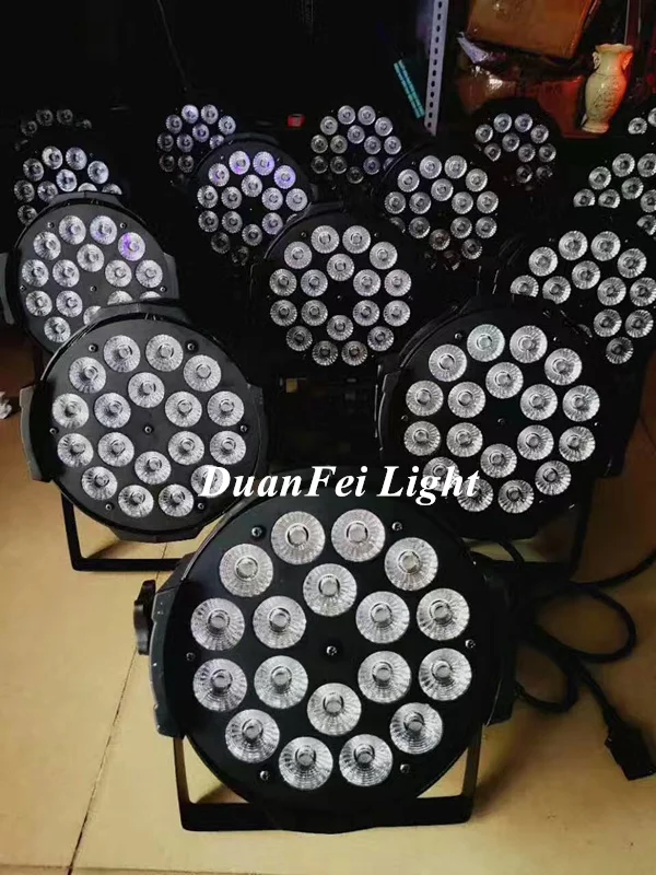 50 шт. высококачественный светодиодный прожектор для сцены dmx par светодиодный внутренний дискотечный светодиод par can rgbwa 5в1 18x15 Вт