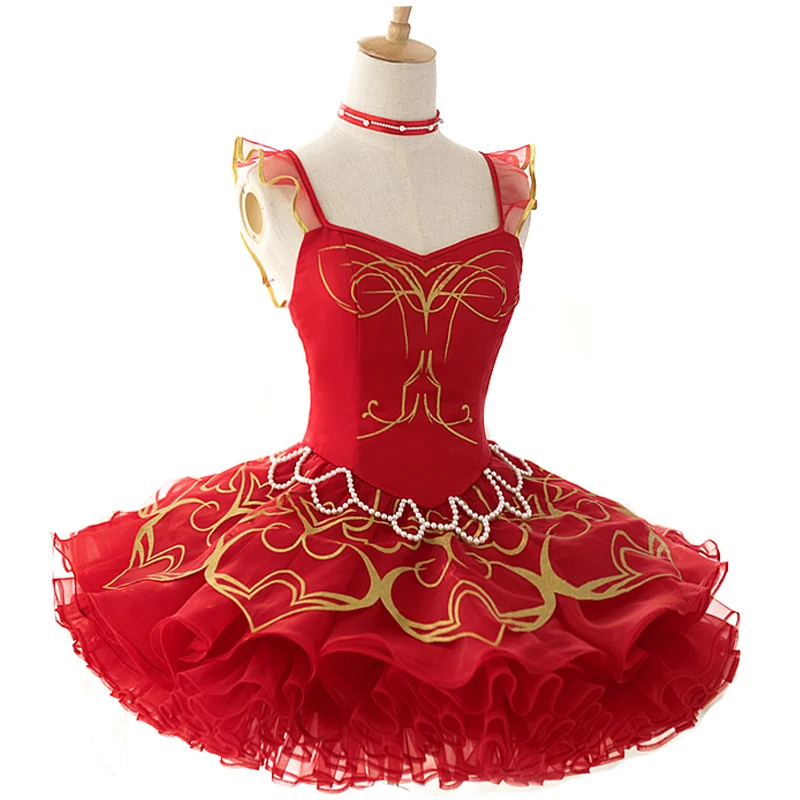 

Anime!Miracle Nikki Nikki Red Shoes Lilith Ballerina Skirt Cosplay Costume Gorgeous Female Party Dancing Dress New Free Shipping