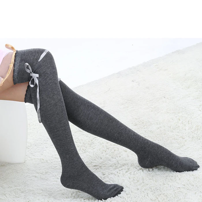 Женские носки в стиле хараджуку Kawaii Лук Хлопок трикотажные чулки выше колена носки сексуальные теплые бедра высокие носки дамы Medias