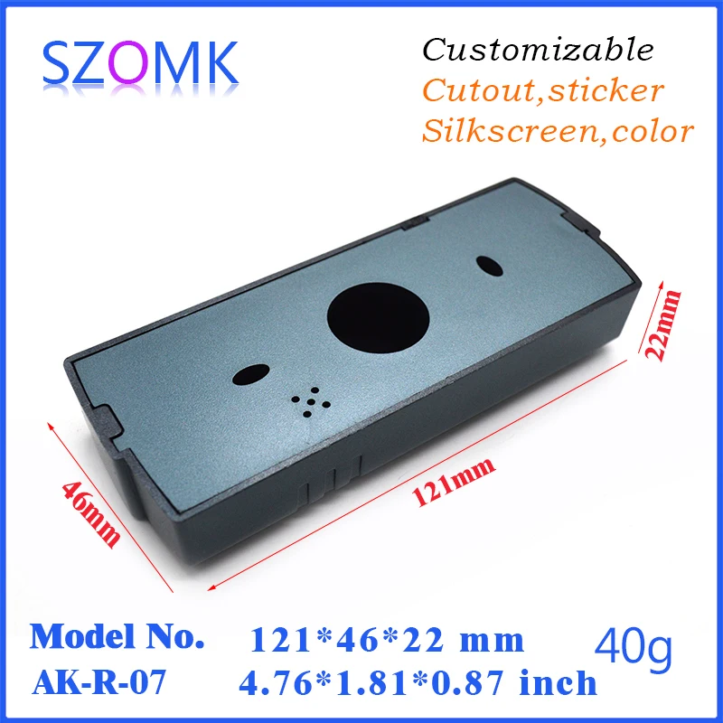 20 шт. много Серый двери пластик система контроля доступа корпус/IC card reader 121x46x22 мм szomk дома безопасности корпус случае