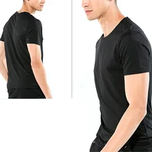 Новые мужские футболки с коротким рукавом водонепроницаемое противообрастающее покрытие быстросохнущие дышащие однотонные Топы BF88