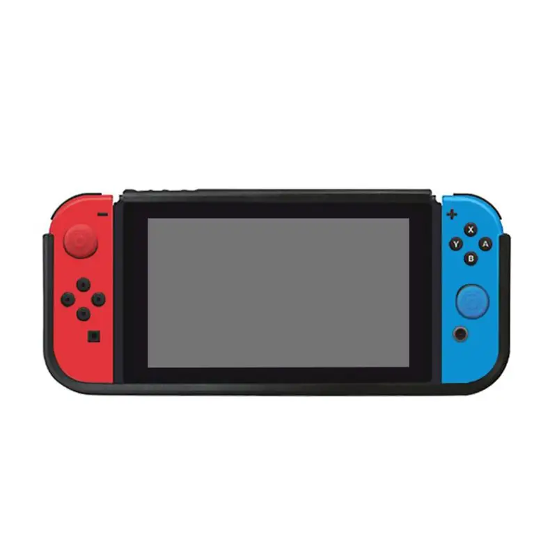 

Protective Cover TPU Shell Anti-slip Grain Host Protective Shell Protector with Bracket for NS Switch Host Accessories