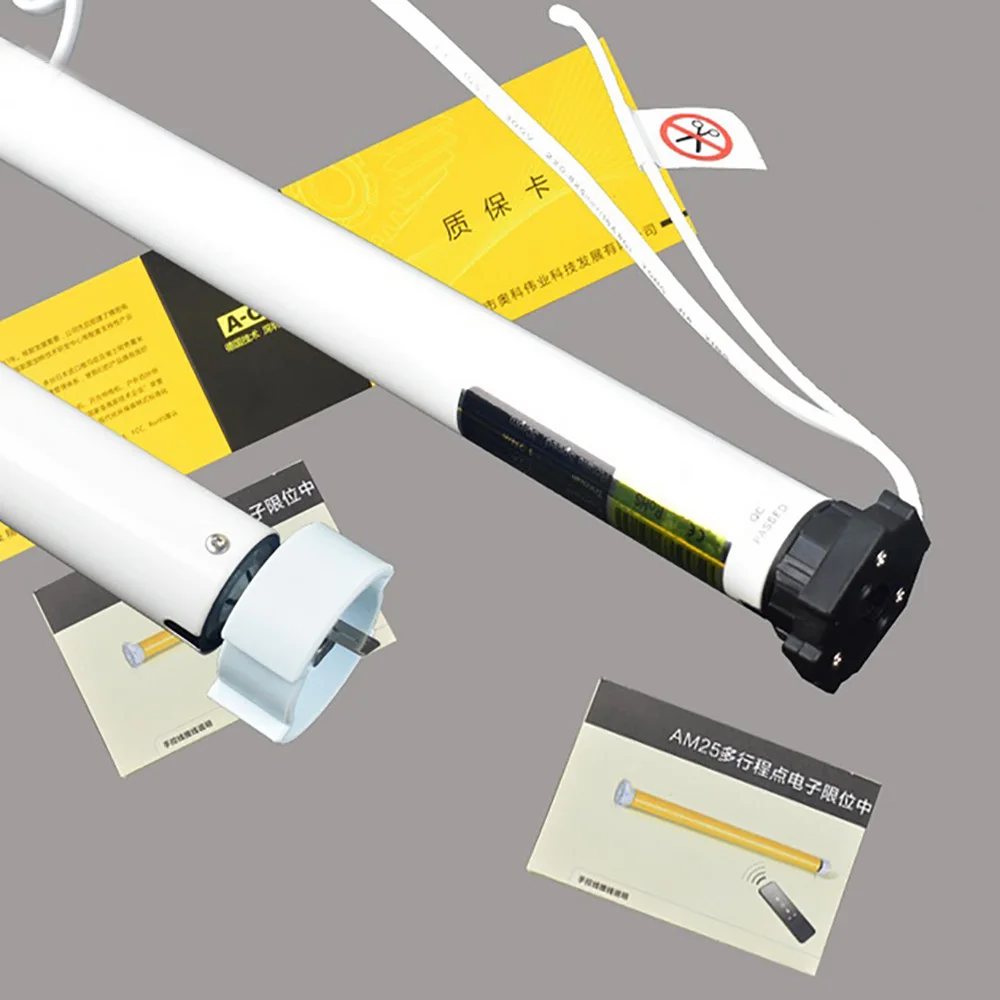 Smart Home Electric Roller Blind 100-240V AC Electric Roller Shade Motor Blind Tubular Motor Kit Remote Control DIY Tools