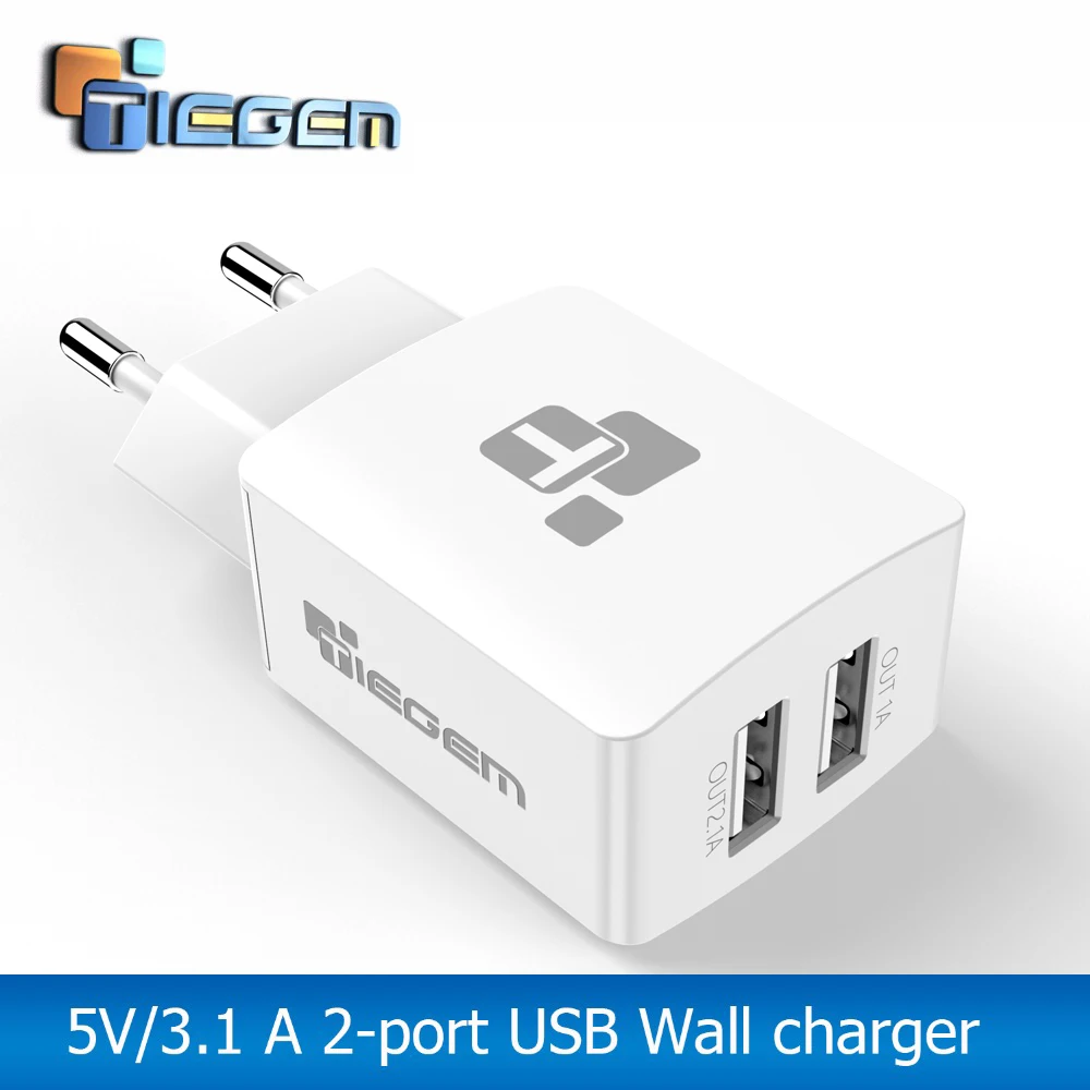 TIEGEM العالمي 2 ميناء السفر شاحن USB مزدوج محول جدار المحمولة الاتحاد الأوروبي التوصيل الهاتف المحمول الذكية شاحن آيفون اللوحي TIEGEM العالمي 2 ميناء السفر شاحن USB مزدوج محول جدار المحمولة الاتحاد الأوروبي التوصيل الهاتف المحمول الذكية شاحن آيفون اللوحي