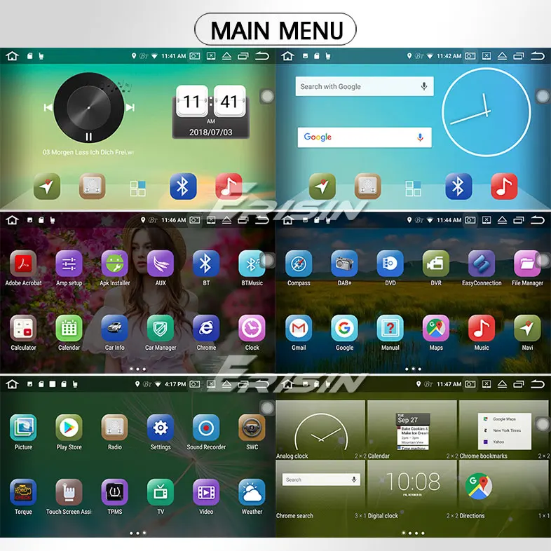 Sale 7" Android 8.0 Oreo OS Car DVD GPS Radio for BMW E39 M5 1999-2003 & BMW E39 1995-2003 & BMW E38 1994-2001 & BMW X5 E53 2000-2007 6