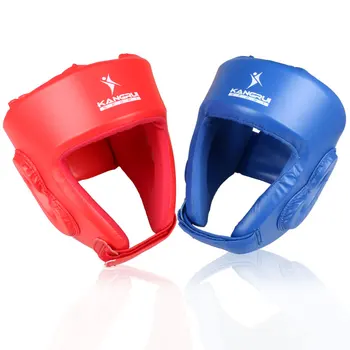 

HOT SELL High Quality Blue / Red Boxing helmet adult fighting MMA protectors kickboxing headgear muay thai safety helmet