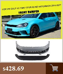 PU Неокрашенный автомобильный передний бампер для VW Golf MK7 standard/GTI/R- автомобильный Стайлинг