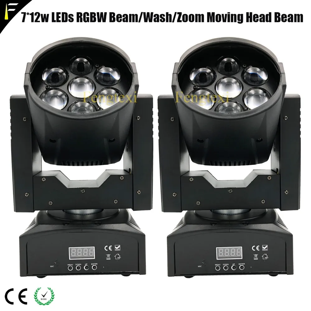 Stage Lighting 7pcs*12w Led Focus Zoom Moving Head Shaking Zoom Beam