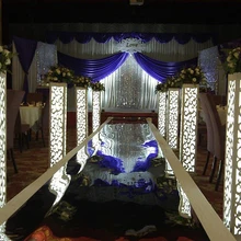 Декоративная резная колонна, свадебный аксессуар Свадебная подставка без светодиодный свет Свадебная Т-Дорожная колонна ПВХ выдвижное отделение дорожный провод