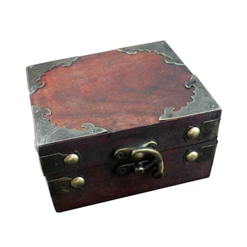 

Retro Jewelry wooden Box Antique Style, Brown