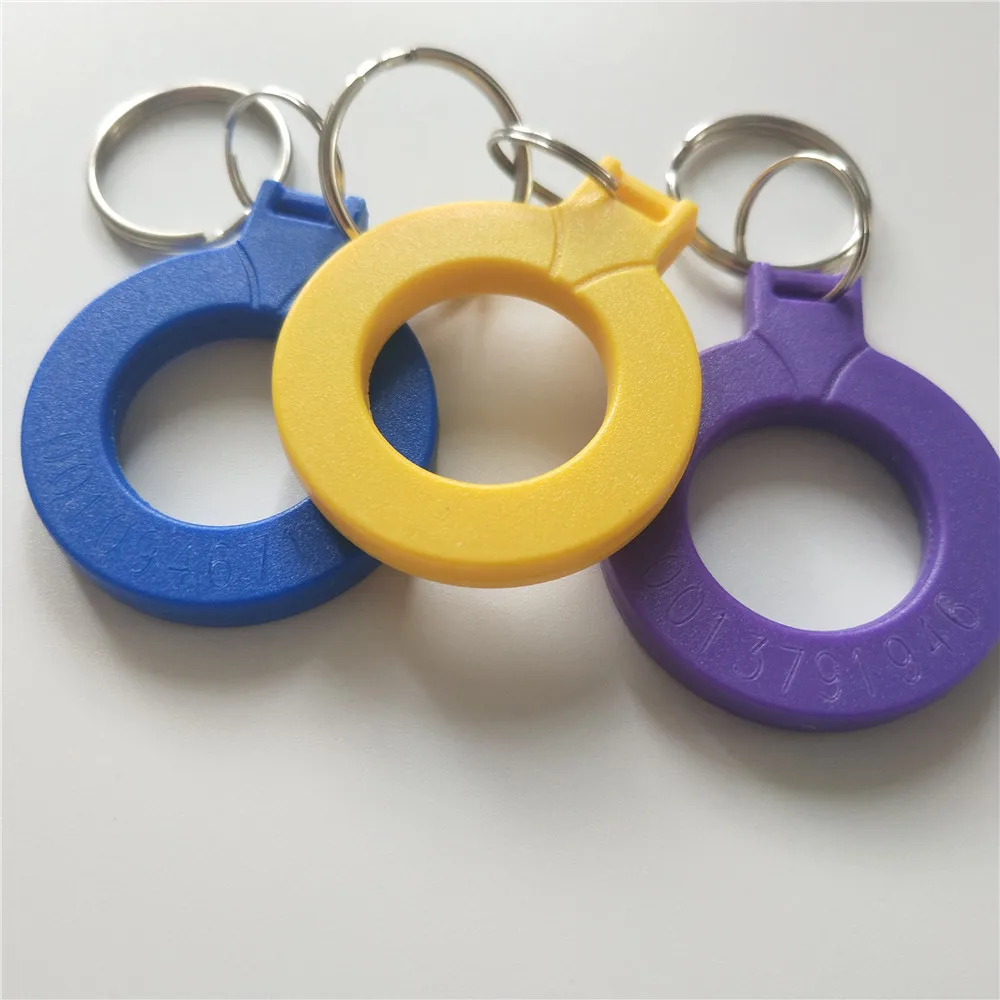 

10pcs Smart Card RFID 13.56MHZ S50 Chip keyfob Waterproof Proximity IC Tags Token RFID Keychain Only Read