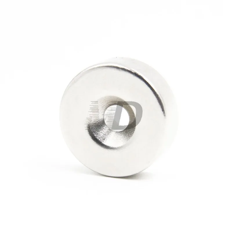 2 шт. супер сильные Круглые неодимовые потайные кольцевые магниты 25 мм x 5 мм отверстие: 5,2 мм N50 Неодимовый Магнит