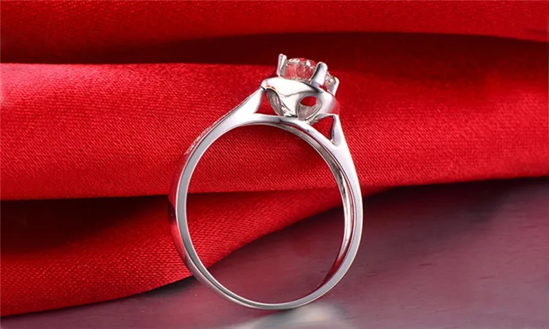 DODO Сладкие цветы циркон кольца для женщин Свадебное предобручальное кольцо стерлингового серебра 925 ювелирные изделия высокого качества Anel Bijoux DD074