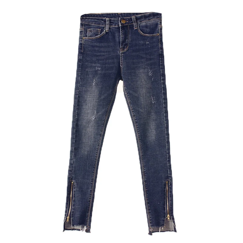 2019 Spring Summer Skinny Jeans Woman Vintage Zipper Irregular High Waist Jeans Pantalon Femme Pencil Pants Women Jeans C4191 2019 Spring Summer Skinny Jeans Woman Vintage Zipper Irregular High Waist Jeans Pantalon Femme Pencil Pants Women Jeans C4191