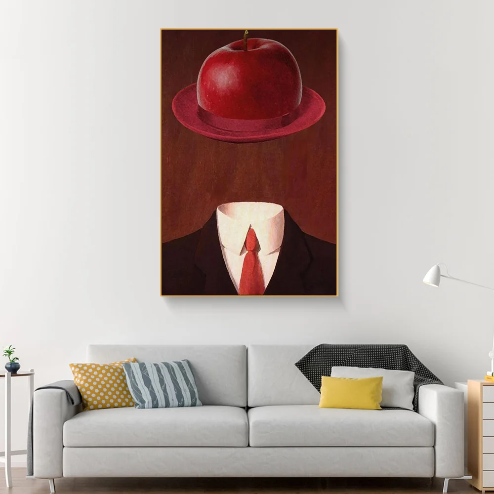 Художественная Картина маслом Magritte печать на холсте ретро скандинавский