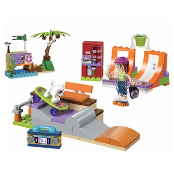

Bela 10491 Friends series Heartlakes Skate Park building Blocks sets Girls Educational Toys for Kids gifts Compatible With Toys
