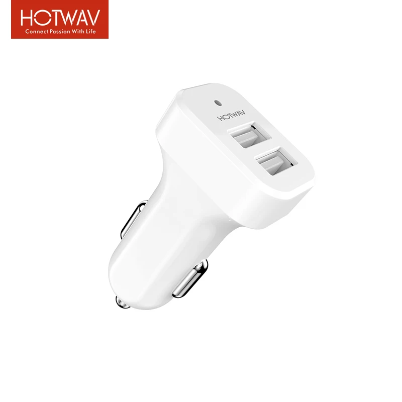 

HOTWAV Dual USB Car Charger 5V 2.1A Charging For Samsung Xiaomi Smartphone Tablet 2 USB Portable Charger In Car With CE ROHS