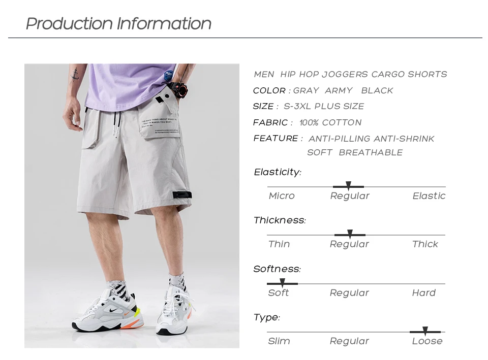 3XL хип-хоп лето сплошной цвет мульти-карманы Прошитые уличная Drawstring мужские шорты Карго Хип-хоп свободные тренировочные брюки джоггеры