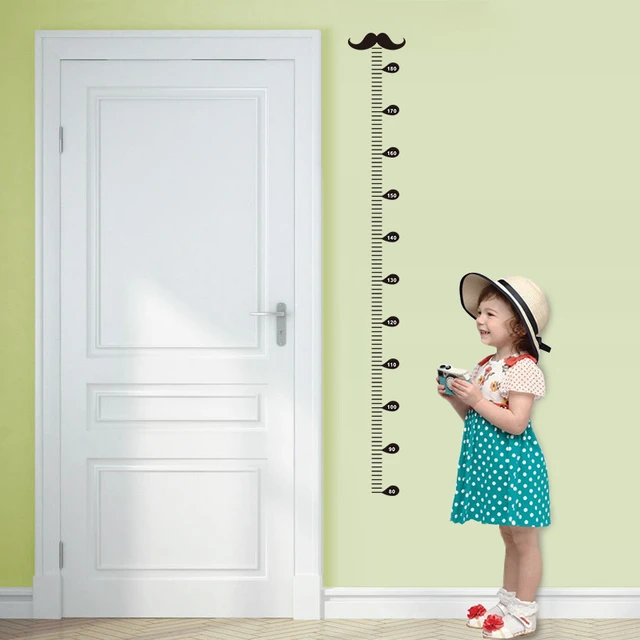 Reusable Tape Measure Height Chart Wall Sticker, Kid's Height Chart, Family Measuring  Tape Wall Decal 