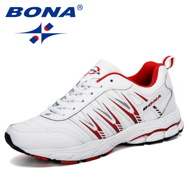 BONA 2019 New Style Men Running Shoes Breathable Outdoors Sports Shoes Male Zapatos Lightweight  Athletic Man Sneakers Shoes