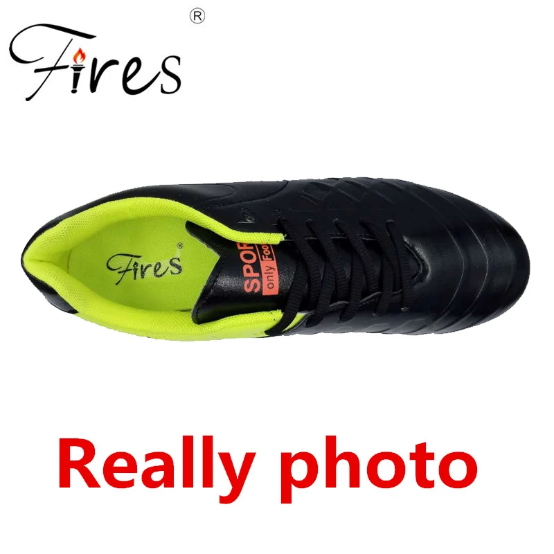 Incendios marca profesional césped Zapatillas de Soccer hombres al aire libre Deportes Fútbol Zapatos verano hombre chuteiras Boy zapatos de futbol