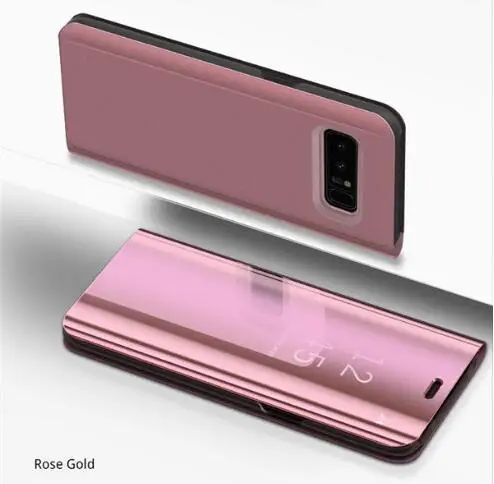 10 шт. умный зеркальный флип чехол для Samsung Galaxy J4 J6 J8 2018 PLUS прозрачный подставка J3 J5