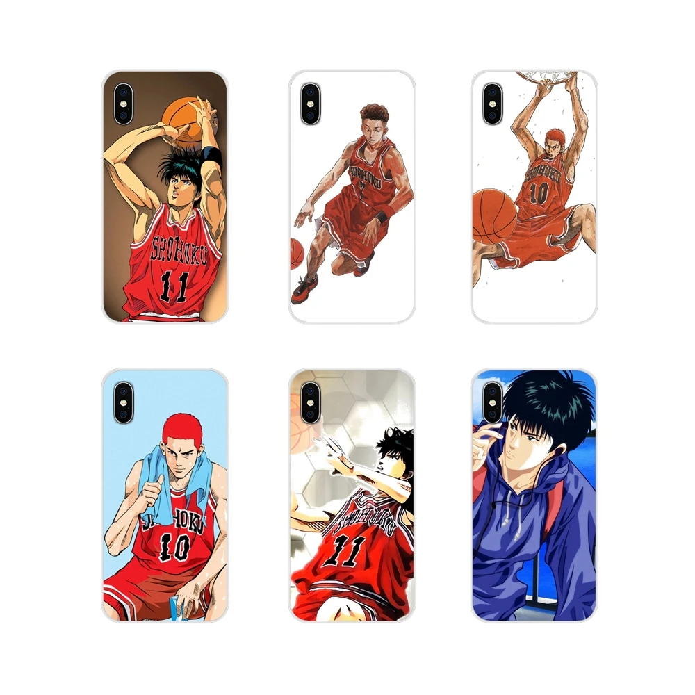 For Apple iPhone X XR XS MAX 4 4S 5 5S 5C SE 6 6S 7 8 Plus ipod touch cartoon Slam Dunk Basketball Silicone Phone Skin Cover | Мобильные