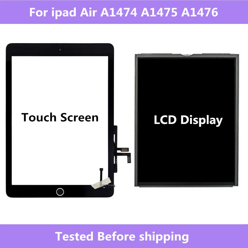 Для ipad Air A1474 A1475 A1476 сенсорный экран дигитайзер панель/ЖК дисплей Запчасти для