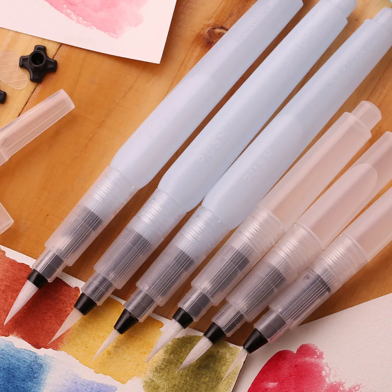

1 pcs Water Brush Watercolor Art Paint Brush Self Moistening Calligraphy Pen Small/Medium/Large Size art supplies