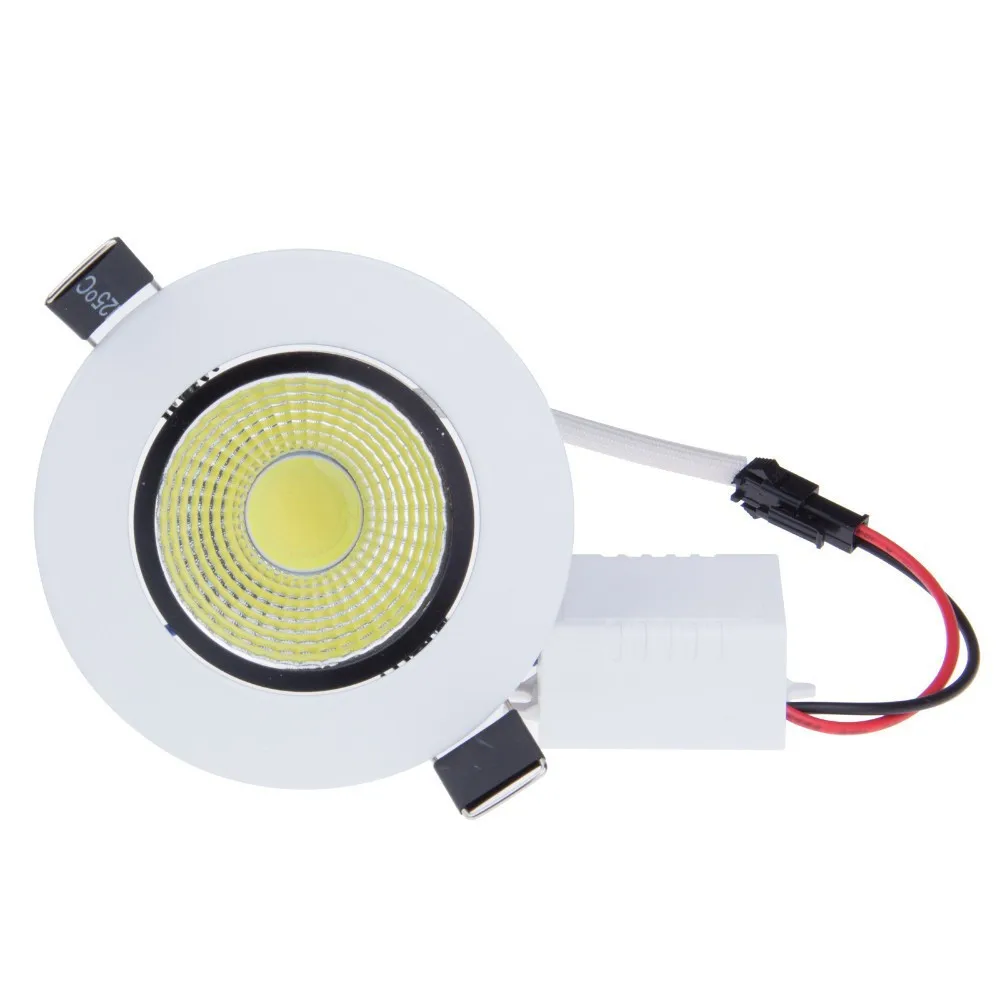 Dimmable Recessed LED Downlight COB 6W 9W 12W 15W Dimming LED Spot Light LED Ceiling Lamp AC 110V 220V Free shipping