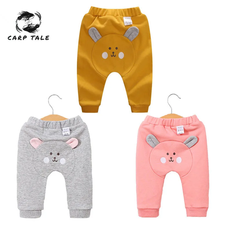

Baby cute out trousers autumn cartoon style baby pants 0-1-2 years old baby cotton pants boys and girls universal newborn pants