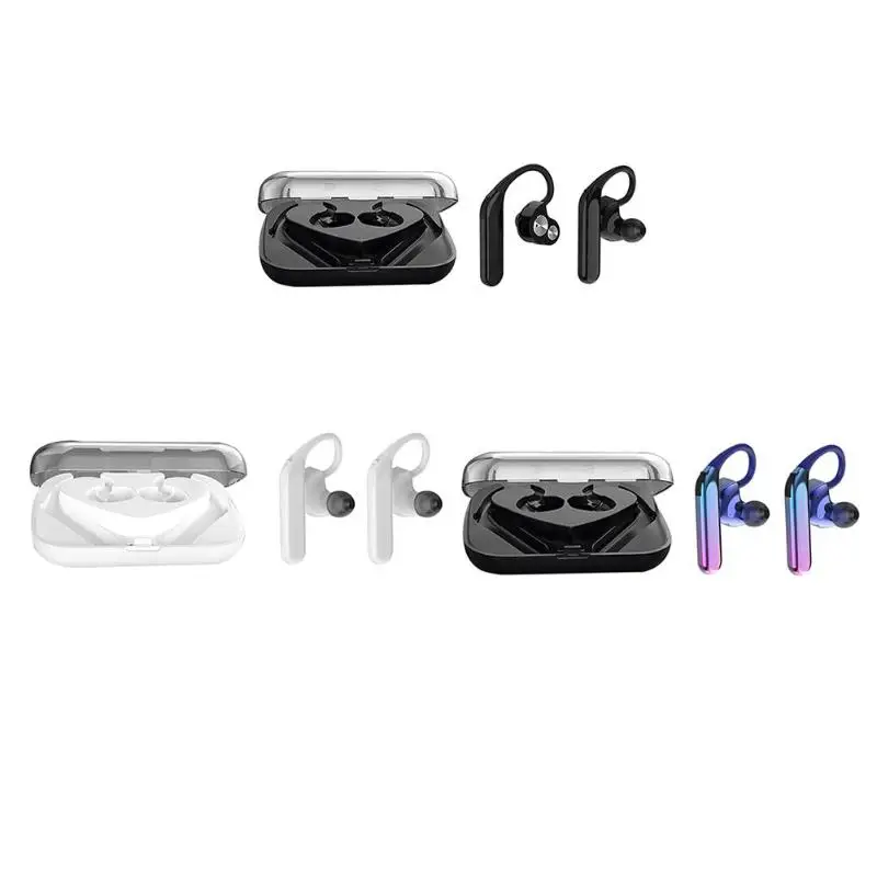 

X6 TWS Bluetooth Earphone Dual Moving Coil IPX7 Waterproof Earhook w/Mic Stereo Auricula for xiaomi/Apple/Android Earpods