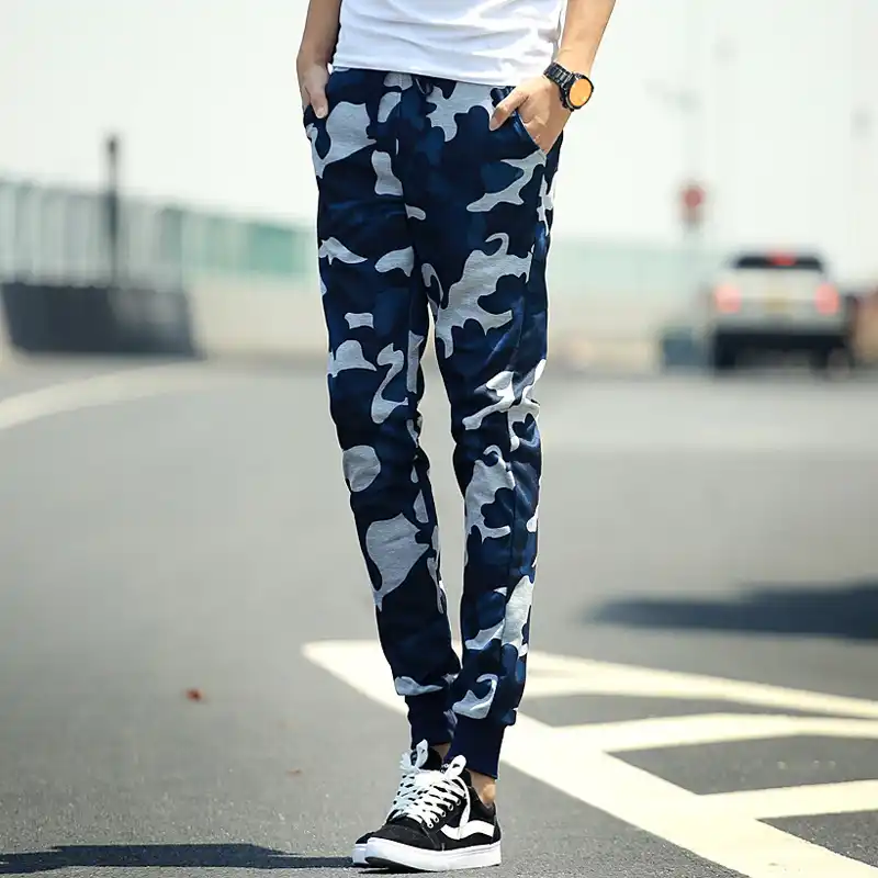 2019 темперамент повседневная мужская мода камуфляж Hallen ноги брюки|fashion pants|pants
