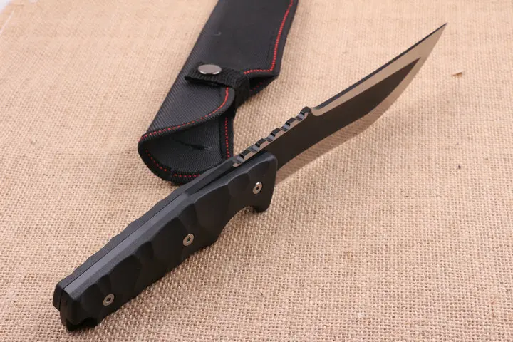 Mengoing открытый Охотничий Тактический 5Cr15Mov сталь ABS стекловолокно ручка фиксированным лезвием нож спасательные ножи выживания