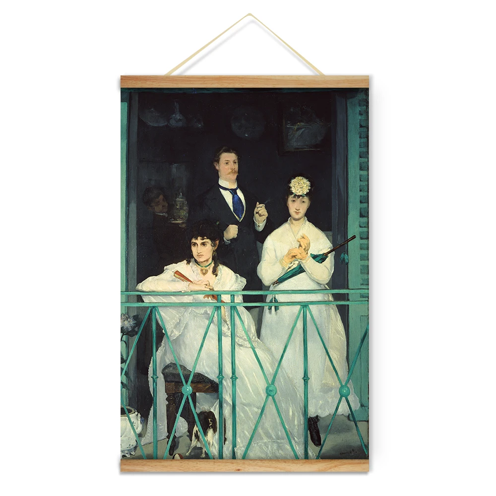 Impressionism Manet Balcony Figure Decoration Wall Art Picture