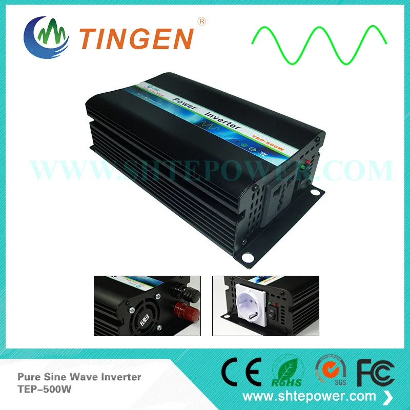 

Off Grid Tie system 500W inverter DC 12V/24V/48V optional to AC output Pure sine wave TEP-500W AC 220V/230V/110V output