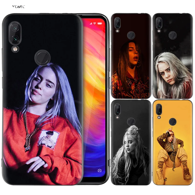 

Silicone Coque Case for Xiaomi Redmi Note 7 6 5 Pro Mi A1 A2 8 Lite 9 GO Poco F1 S2 4 4X Plus Billie Eilish Girl