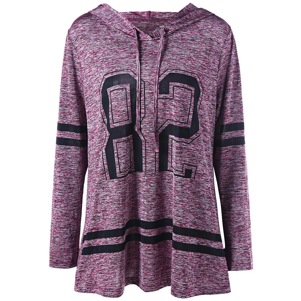 LANGSTAR Clearance Women Plus Size Fashion Long Sweatshirt Pullovers